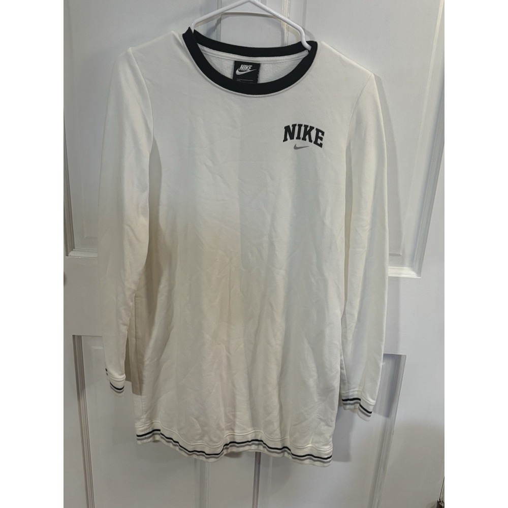 Nike Black Tag White Sweater Dress Small